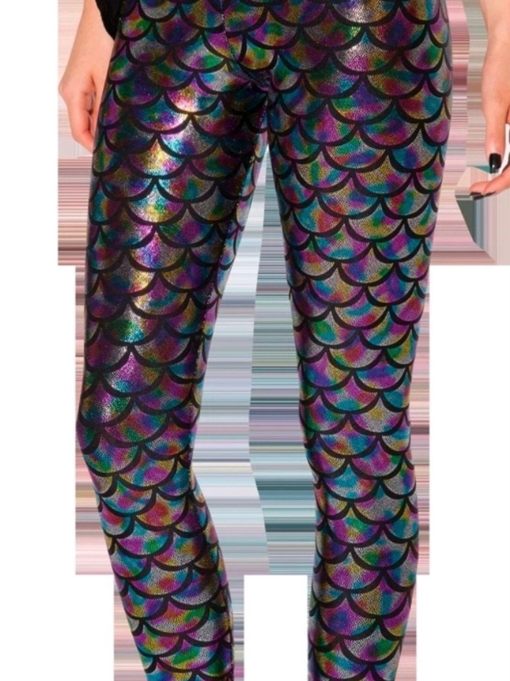 Blackmilk Iridescent Rainbow Mermaid Scale Leggings